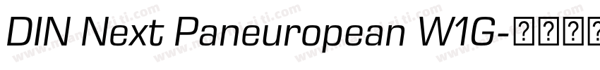 DIN Next Paneuropean W1G字体转换